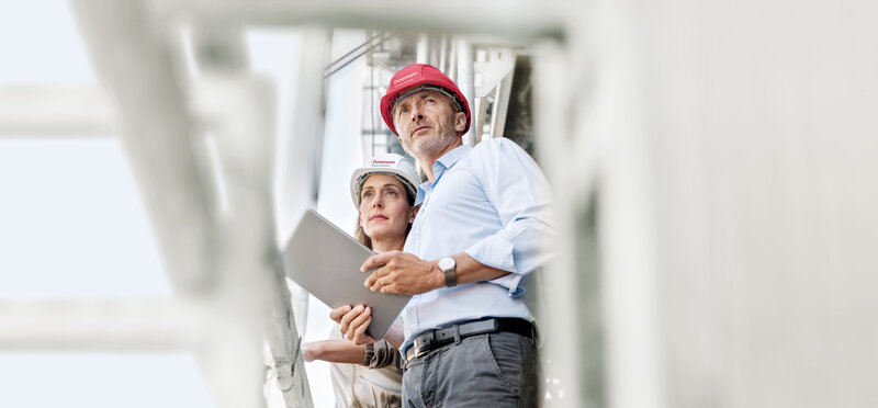 Project manager on the construction site