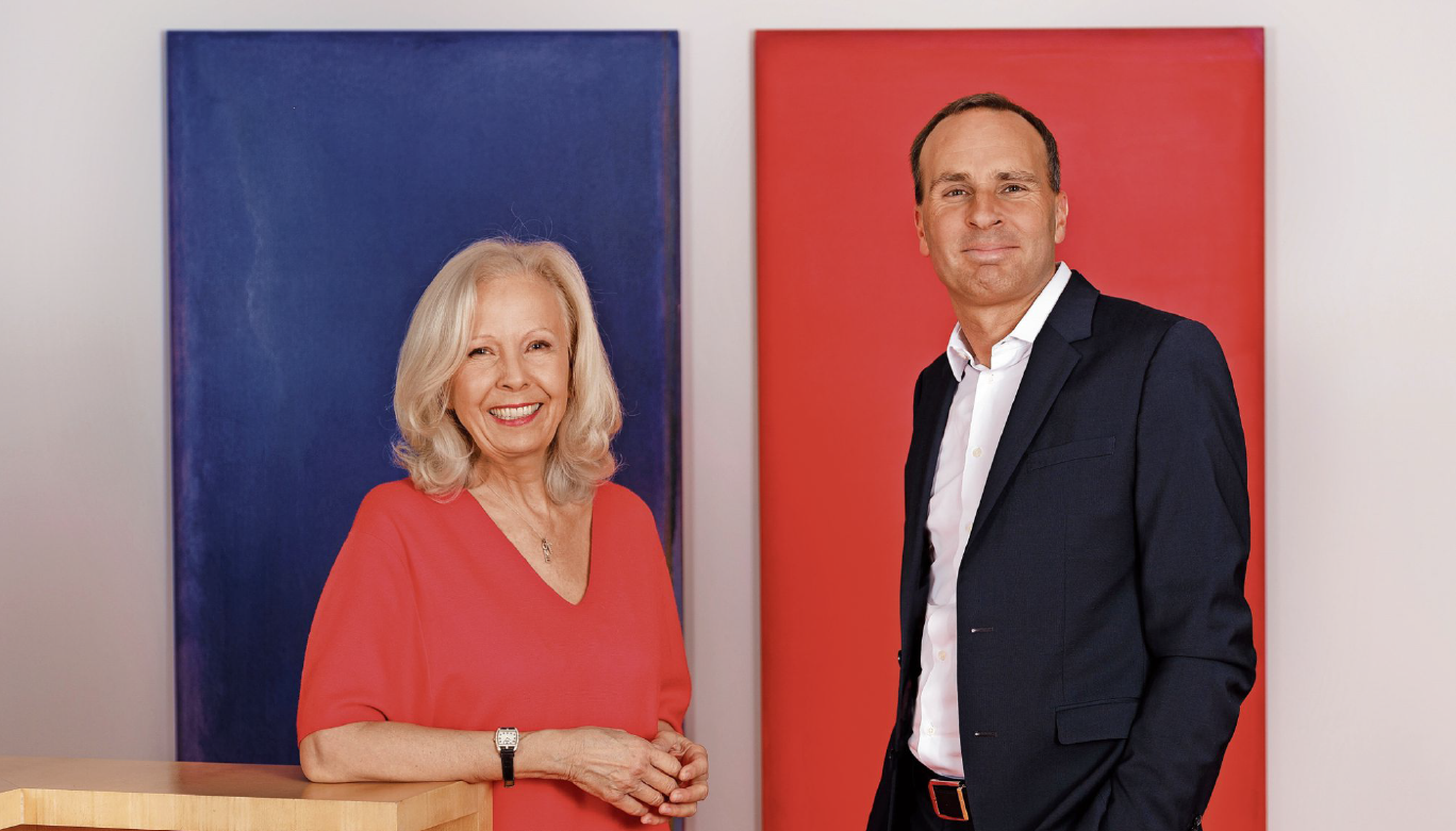 Portrait of Catherine von Fürstenberg-Dussmann and Wolf-Dieter Adlhoch 